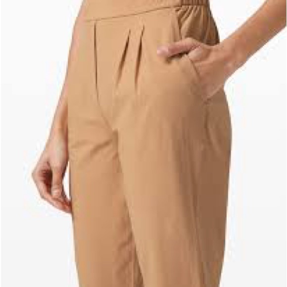 lululemon athletica Pants - RARE $138 Lululemon Your True Trouser High Rise PantBeech Wood NWT 12